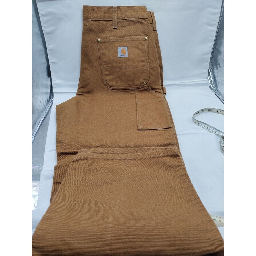 Carhartt Rugged loose Fit double  Logger utility work Jeans Men's 38 x 32  Knee